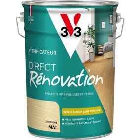 Vitrificateur direct rénovation V33 incolore mat 5L
