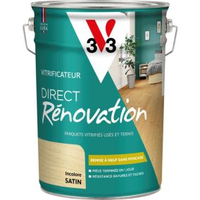 Vitrificateur direct rénovation V33 incolore satin 5L