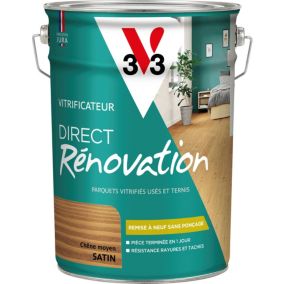 Vitrificateur direct rénovation V33 satin chêne moyen 5L