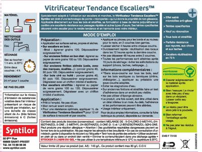 Vitrificateur escalier Syntilor Sable satin 2L