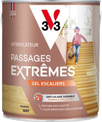 Vitrificateur gel escalier V33 incolore mat 2,5L