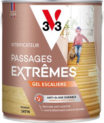 Vitrificateur gel escalier V33 incolore satin 2,5L