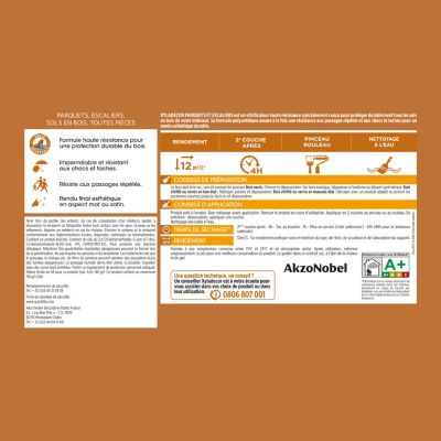 Vitrificateur haute résistance parquets et escaliers incolore mat 5L Xyladecor