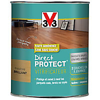 Vitrificateur parquet et plancher V33 Direct protect incolore brillant 0,75L
