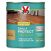 Vitrificateur parquet et plancher V33 Direct protect incolore brillant 2,5L