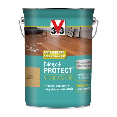 Vitrificateur V33 Direct Protect Chêne moyen satin pas cher