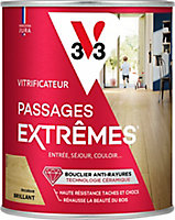 Vitrificateur parquet et plancher V33 Passages extrêmes incolore brillant 0,75L