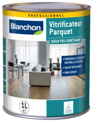 Vitrificateur parquet professionnel solvant Blanchon bois brut mat 1L
