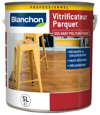 Vitrificateur parquet professionnel solvant Blanchon incolore mat 5L