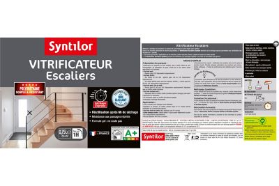 Vitrificateur Syntilor Escaliers incolore satin 0,75L