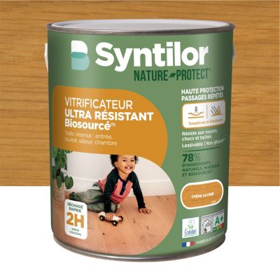 Vitrificateur Syntilor ultra résistant Biosourcé effet chêne ciré 2,5L