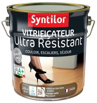 Syntilor - Vitrificateur Parquet Ultra Résistant Chêne Clair 2,5L :  : Bricolage