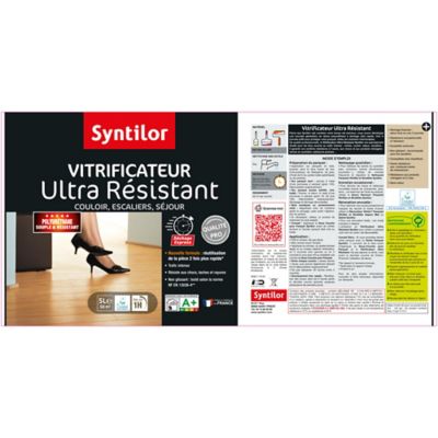 Vitrificateur ultra résistant Syntilor incolore mat 5L