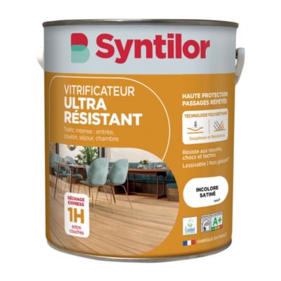 Vitrificateur ultra résistant Syntilor incolore satiné 5L