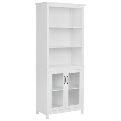 Vitrine en verre LUSBY 75 cm Blanc