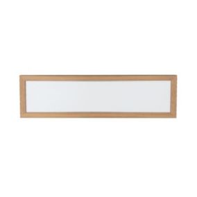 Vivica Square Plafonnier 1xLED Intégrée 4600lm 4000K 45W Chêne Huilé/Matière Synthétique Blanche
