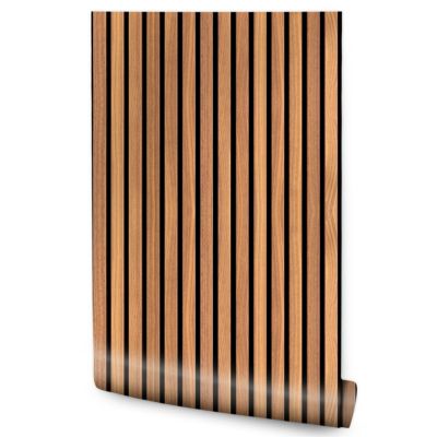 Vlieseline Papier Peint LAMELLES Bois Chêne Imitation Pour Salon
