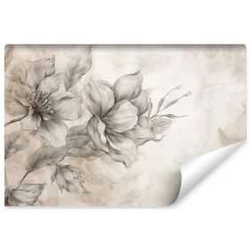 Vlieseline Papier Peint Photo FEUILLES Fleurs Plantes Pour Salon 400cm x 280cm