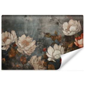 Vlieseline Papier Peint Photo Fleurs PLANTES 3D Rétro Pour Salon 135cm x 90cm