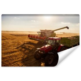 Vlieseline Papier Peint Photo MACHINES AGRICOLES Effet 3D Pour Chambre Enfants 315cm x 210cm