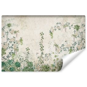 Vlieseline Papier Peint Photo PLANTES Fleurs Feuilles Pour Salon 180cm x 120cm