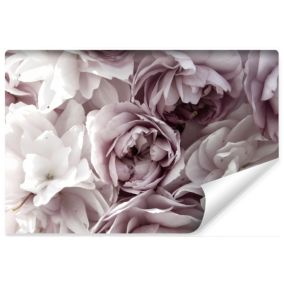 Vlieseline Papier Peint Photo Pour Chambre FLEURS Pastel Plantes 3D 270cm x 180cm