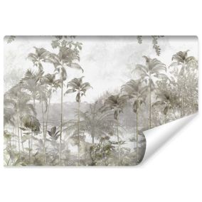 Vlieseline Papier Peint Photo Pour Chambre PALMIERS Plantes Béton 400cm x 280cm