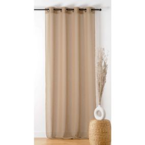 Voilage 140x240cm "Boucline" - 140x240cm - Taupe