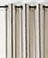 Voilage à œillets poly-lin Davina l.145 x H.260 cm rayé beige