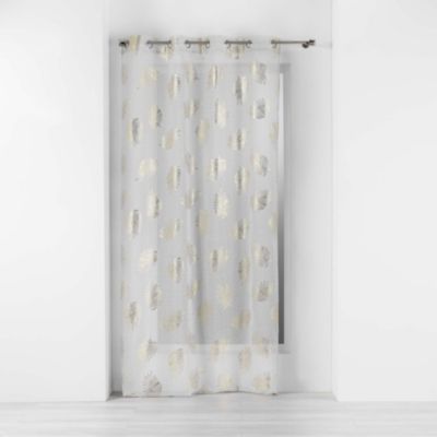 Voilage a oeillets 140 x 240 cm voile sablé Sunny gold