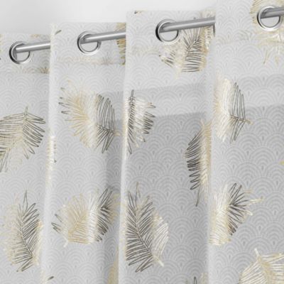 Voilage a oeillets 140 x 240 cm voile sablé Sunny gold