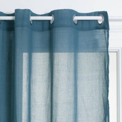 Voilage "Ana" - bleu orage - 140x240 cm - Atmosphera