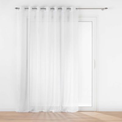 Voilage blanc fluide transparent (240x240 cm - Blanc)
