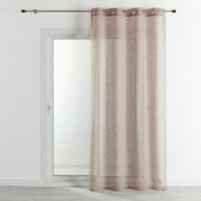 Voilage   - Effet lin fluide (140x240 cm - Beige)