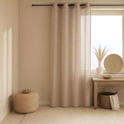 Voilage   - Effet lin fluide (140x240 cm - Lin)