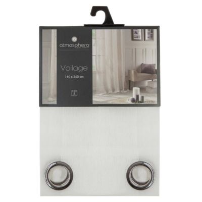 Voilage Elsa - ivoire - 140x240 cm - Atmosphera