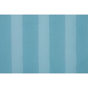 Voilage fantaisie rayures verticales tissées (140x280 cm - Bleu)