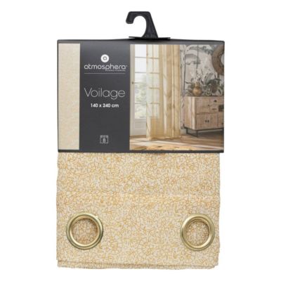 Voilage "Fred" 140x240cm cannelle - Atmosphera
