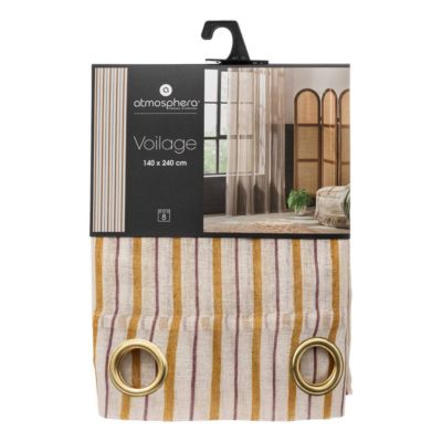 Voilage "Fred" 140x240cm ocre - Atmosphera