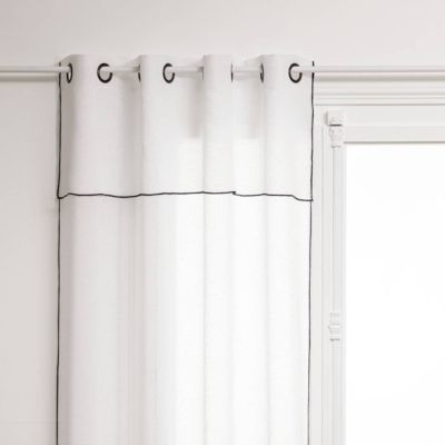 Voilage "Fred" en métal 140x240cm blanc - Atmosphera