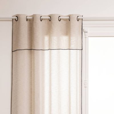 Voilage Fred en métal 140x240cm blanc - Atmosphera