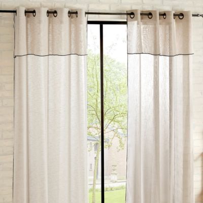 Voilage Fred en métal 140x240cm blanc - Atmosphera