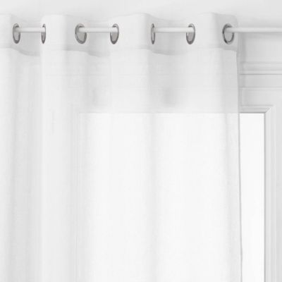 Voilage "Georgette" - blanc - 140x240 cm - Atmosphera