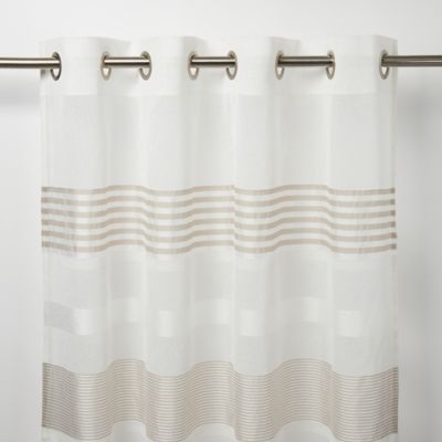 Voilage GoodHome iris coloris naturel 140 x 260 cm