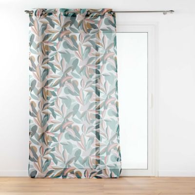 Voilage Grande Hauteur à Œillets 140 x 280 cm Voile Sablé Imprimé Lavinia