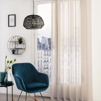 Voilage "Louis" beige 140x240cm - Atmosphera Créateur d'intérieur