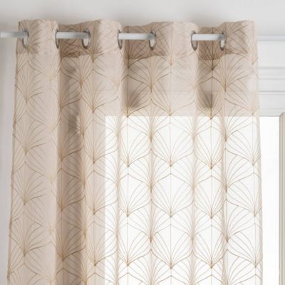 Voilage "Mia" beige 140x240cm - Atmosphera Créateur d'intérieur