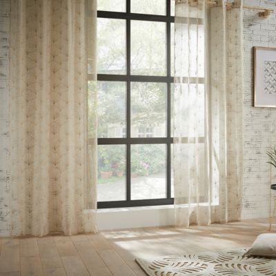 Voilage "Mia" beige 140x240cm - Atmosphera Créateur d'intérieur