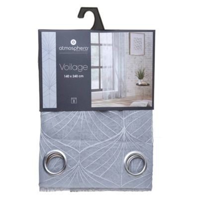 Voilage "Mia" - gris - 140x240 cm - Atmosphera