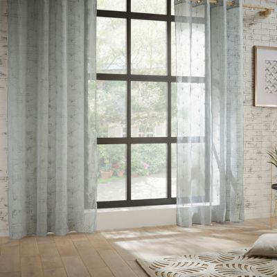Voilage "Mia" gris 140x240cm - Atmosphera Créateur d'intérieur